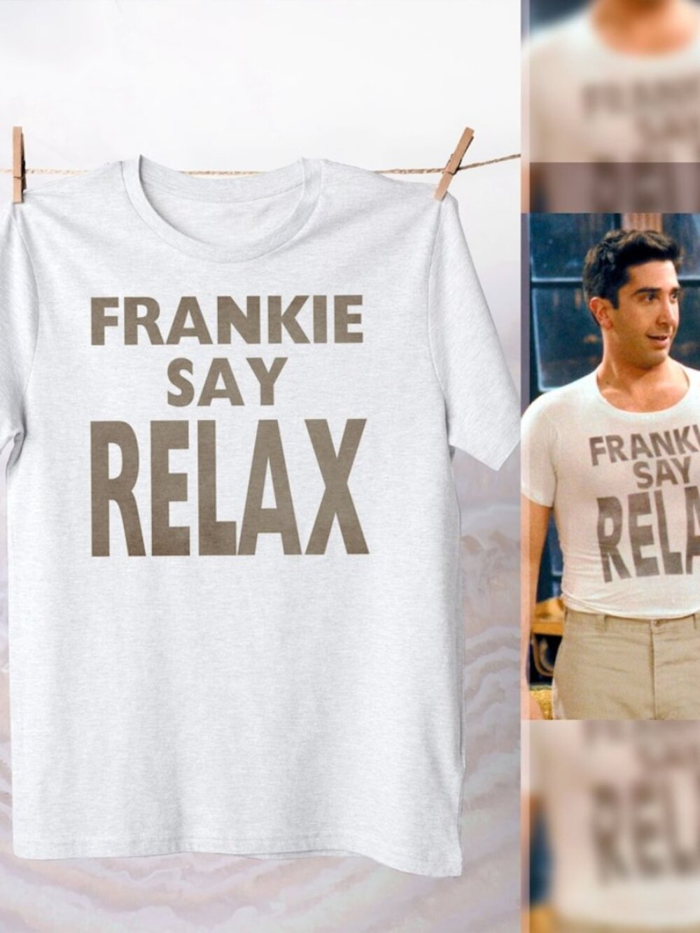 Frankie Say Relax T-Shirt, Funny 80s Meme Tee